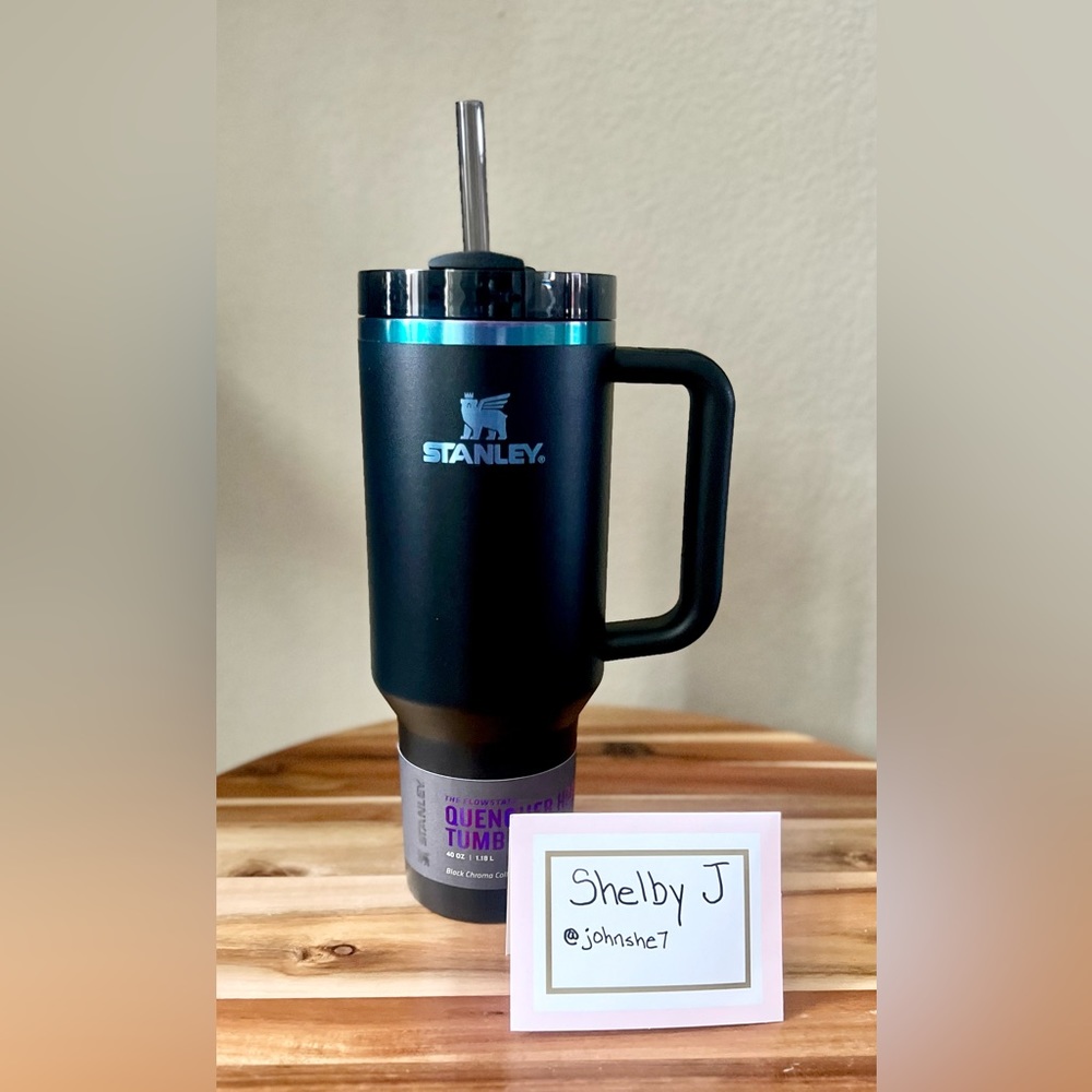 Stanley Limited Edition 40 oz Black Chroma Tumbler Cup! Brand New Chroma Line!